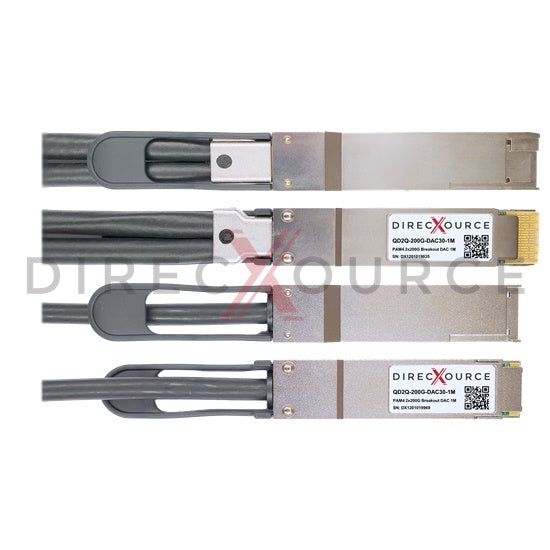 1m (3.28ft) Arista Networks CAB-D-2Q-400G-1M Compatible 400G QSFP-DD to 2x200G QSFP56 PAM4 Passive Direct Attach Twinax Breakout Copper Cable