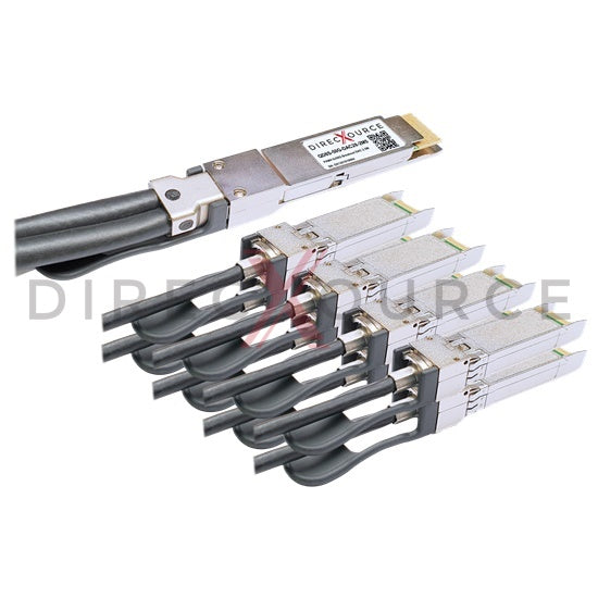 2.5m (8.20ft) Arista Networks CAB-D-8S-400G-2.5M Compatible 400G QSFP-DD to 8x50G SFP56 PAM4 Passive Direct Attach Twinax Breakout Copper Cable