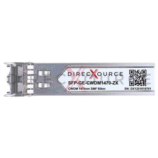 Arista Networks SFP-1G-CZ-1470 Compatible 1000BASE-CWDM SFP 1470nm 80km SMF LC DOM Optical Transceiver Module