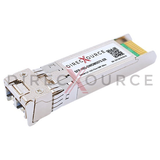 Brocade 10G-SFPP-ZRD-1555.75-80 Compatible 10GBASE-DWDM SFP+ 100GHz C27 1555.75nm 80km SMF LC DOM Optical Transceiver Module