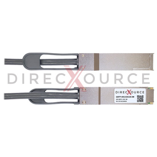 5m (16.4ft) Brocade 40G-QSFP-C-0501 Compatible 40G QSFP+ Passive Direct Attach Twinax Copper Cable