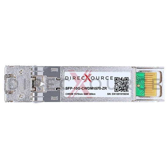 Brocade XBR-SFP10G1570-80 Compatible 10GBASE-CWDM SFP+ 1570nm 80km SMF LC DOM Optical Transceiver Module