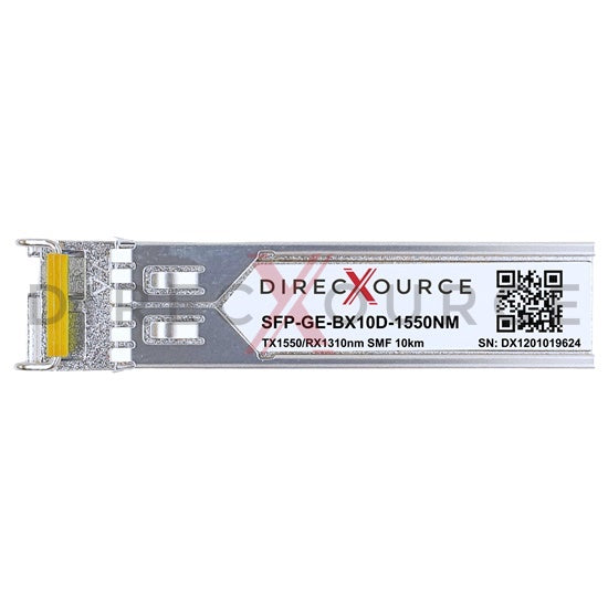 Cisco GLC-BX-10D Compatible 1000BASE-BX BIDI SFP TX1550nm/RX1310nm 10km SMF LC DOM Optical Transceiver Module