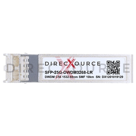 Dell DWDM-SFP25G-32.68 Compatible 25GBASE-DWDM SFP28 100GHz C56 1532.68nm 10km SMF LC DOM Optical Transceiver Module