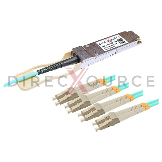 10m (32.81ft) Extreme Networks F10-QSFP-8LC-AOC10M Compatible 40G QSFP+ to 4x Duplex LC Breakout Active Optical Cable