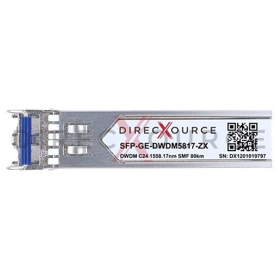 H3C DWDM-SFP1G-58.17-80 Compatible 1000BASE-DWDM SFP 100GHz C24 1558.17nm 80km SMF LC DOM Optical Transceiver Module