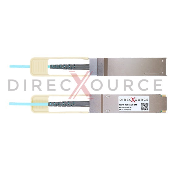 5m (16.4ft) H3C QSFP-40G-D-AOC-5M Compatible 40G QSFP+ Active Optical Cable
