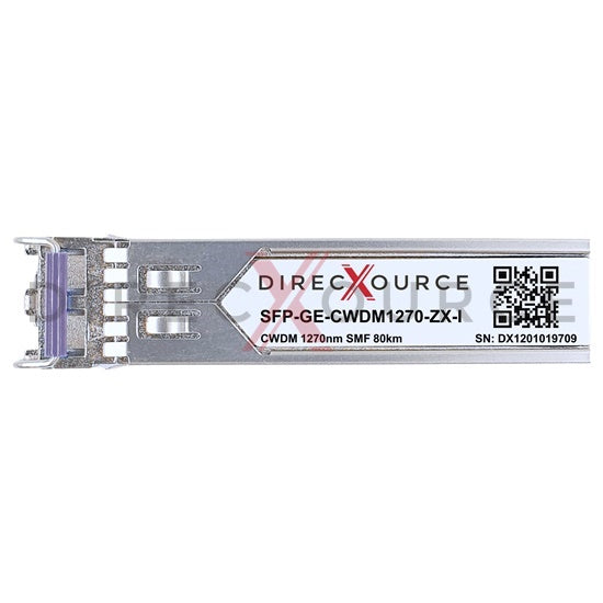 Netgear CWDM-SFP-1270-80-I Compatible Industrial 1000BASE-CWDM SFP 1270nm 80km SMF LC DOM Optical Transceiver Module