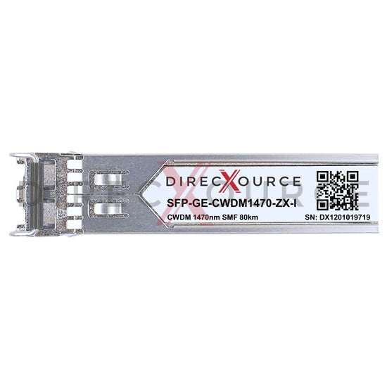 Netgear CWDM-SFP-1470-80-I Compatible Industrial 1000BASE-CWDM SFP 1470nm 80km SMF LC DOM Optical Transceiver Module