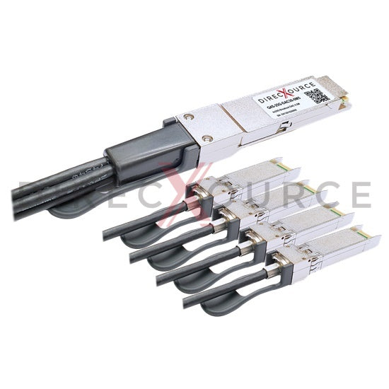 0.5m (1.64ft) Generic Compatible Q4S-25G-DAC30-0M5 100G QSFP28 to 4x25G SFP28 Passive Direct Attach Twinax Breakout Copper Cable