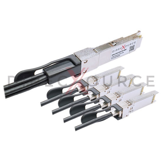 0.5m (1.64ft) Generic Compatible Q4S-25G-DAC30-0M5 100G QSFP28 to 4x25G SFP28 Passive Direct Attach Twinax Breakout Copper Cable