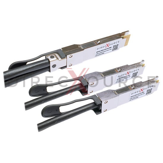 0.5m (1.64ft) Generic Compatible QD2Q-200G-DAC30-0M5 400G QSFP-DD to 2x200G QSFP56 PAM4 Passive Direct Attach Twinax Breakout Copper Cable